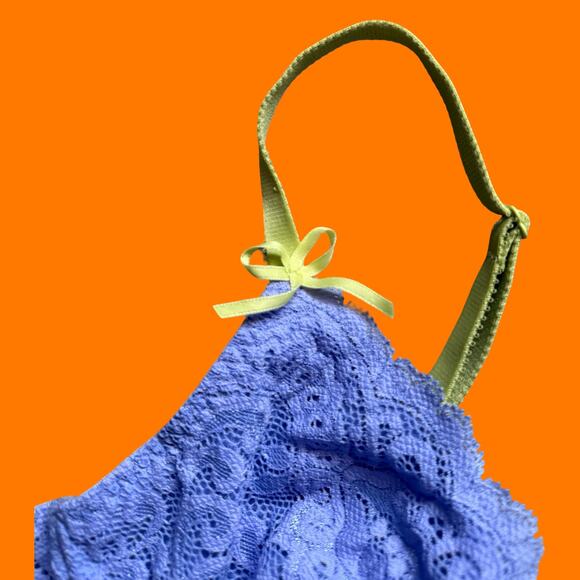 00's vintage floral lace coquette fairy y2k bra 36B victoria's secret - Picture 4 of 6